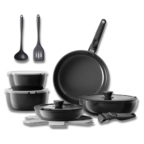 ProChefSet® - Batterie de Cuisine Indestructible en Acier Inoxydable Antiadhésive 29 FR2