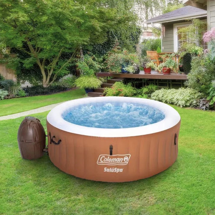 GO SPA® Coleman STR - Jacuzzi avec éclairage LED d'ambiance et jets massants à bulles