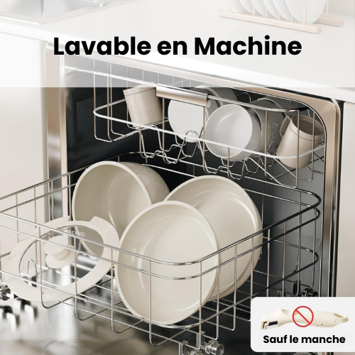 ProChefSet® - Batterie de Cuisine Indestructible en Acier Inoxydable Antiadhésive 29 FR2