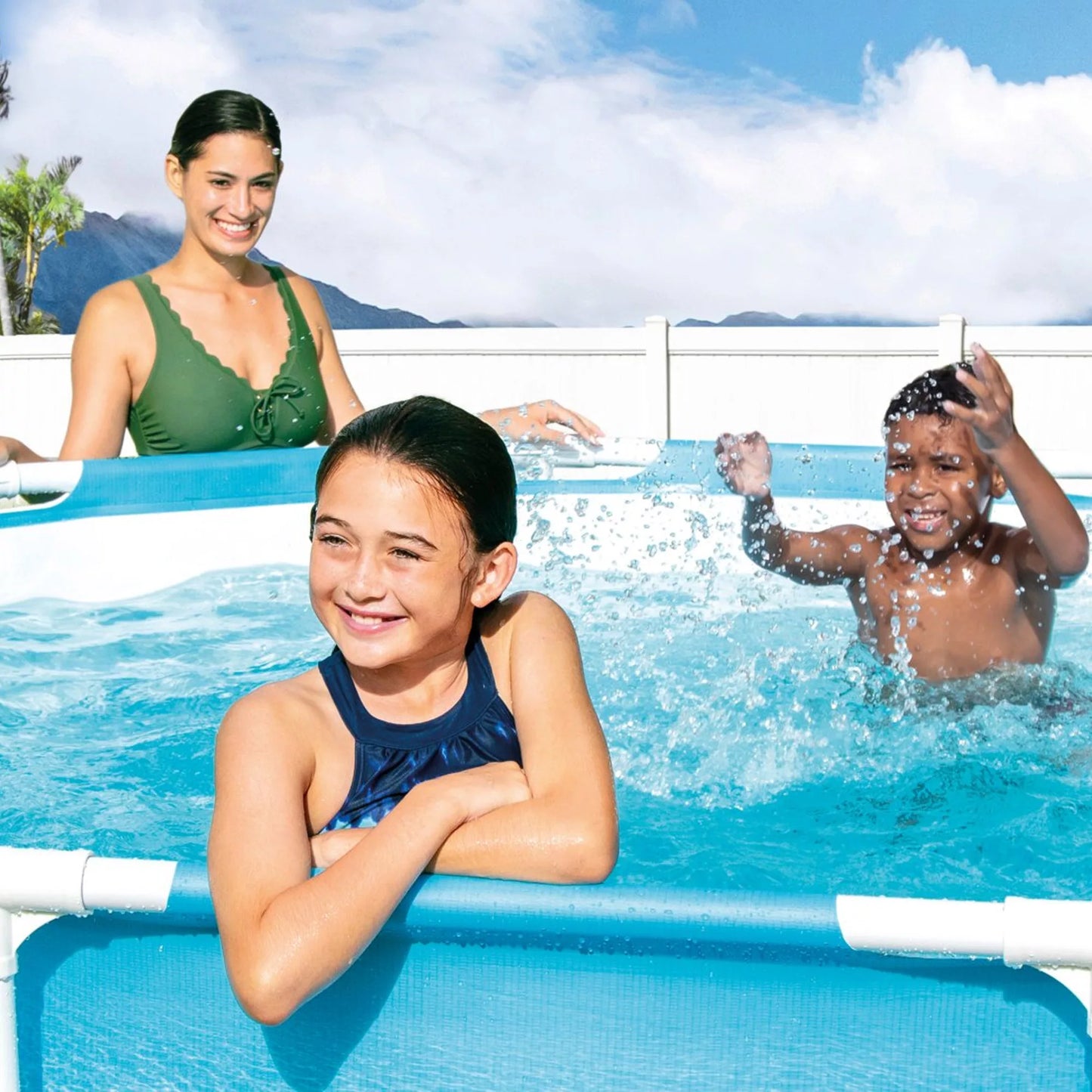 SplashPool® - piscine metal frame ronde tubulaire