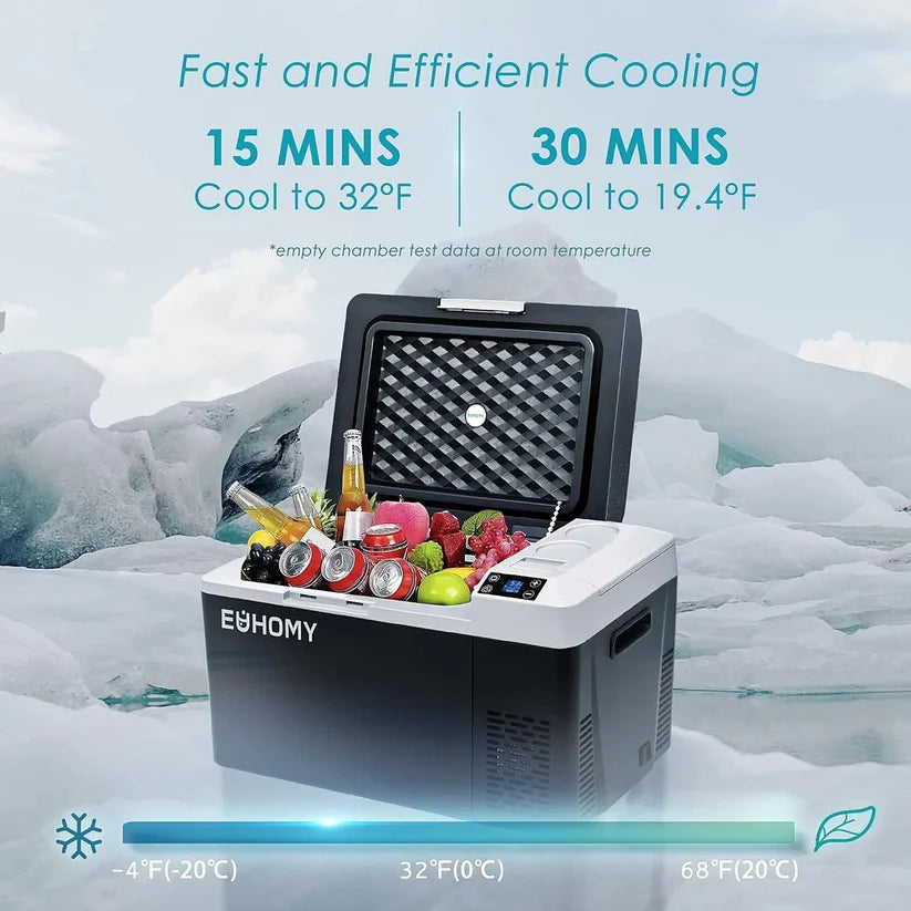 Freeze YES® - Réfrigérateur de voiture 12/24V DC et 110-240V AC
