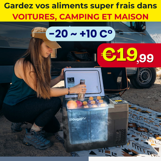 Freeze YES® - Réfrigérateur de voiture 12/24V DC et 110-240V AC