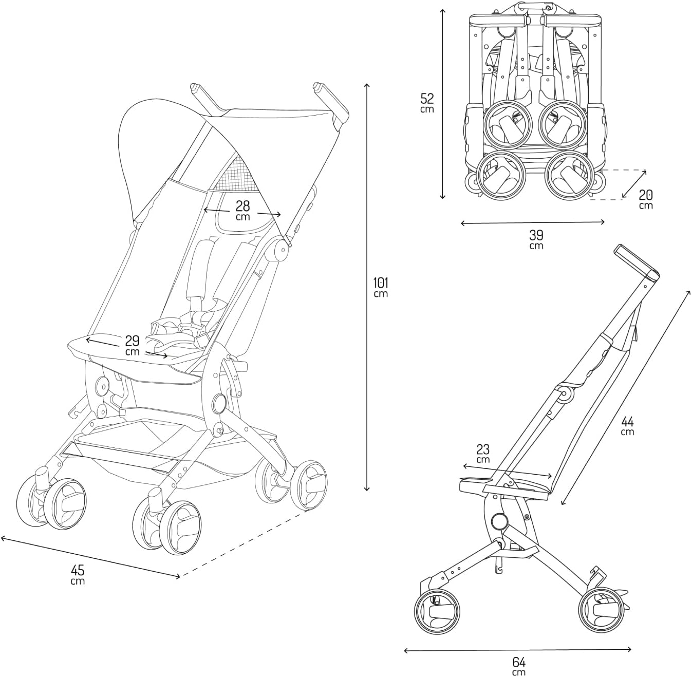 MamiGo® -  La Poussette Ultra-Légère qui se Transforme en Sac à Dos