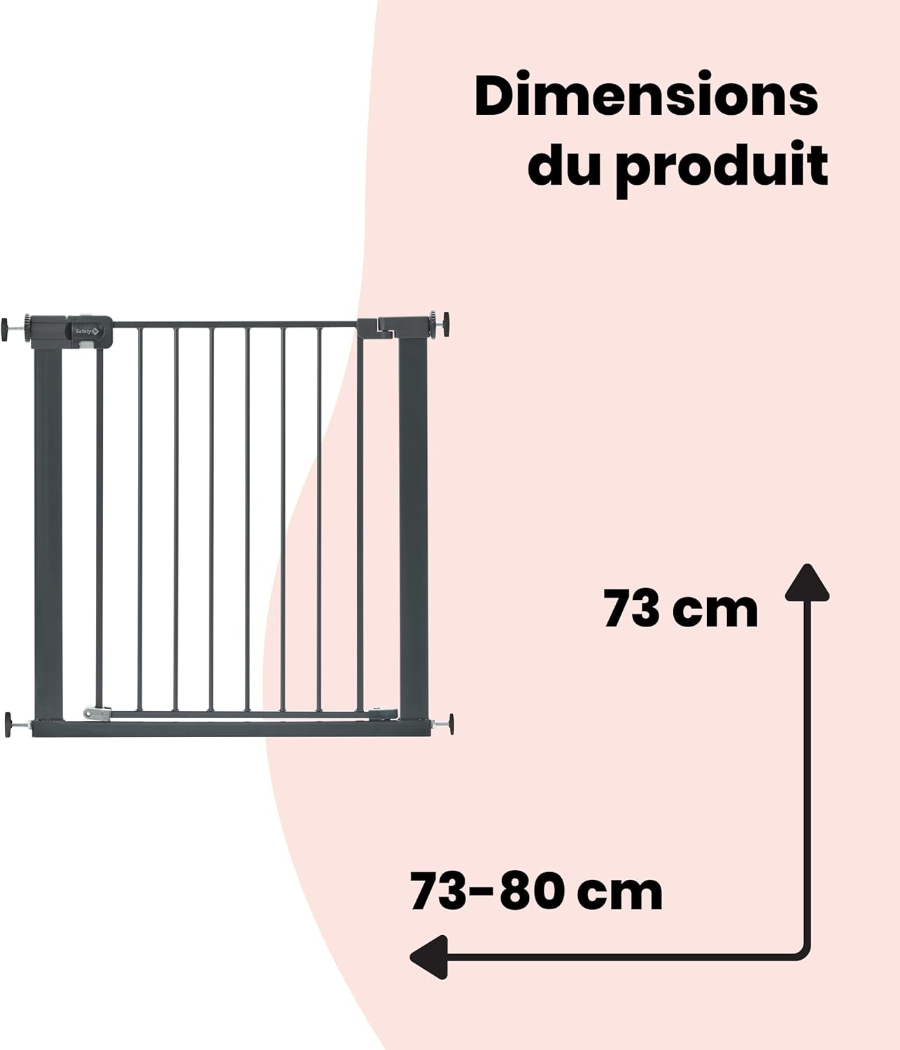 SafeOne® - La Barrière de Sécurité à Pression pour Enfants et Animaux qui se Monte en 60 Secondes