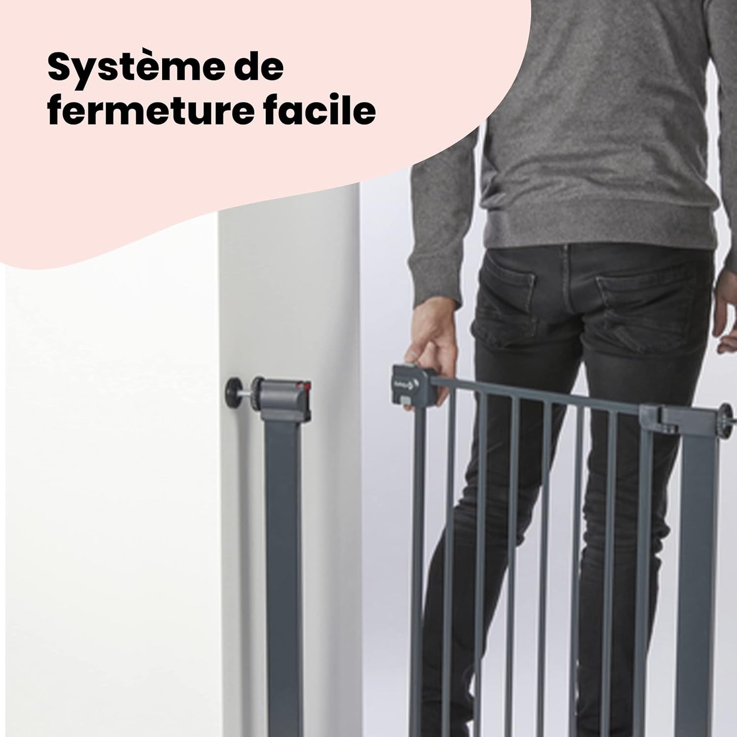 SafeOne® - La Barrière de Sécurité à Pression pour Enfants et Animaux qui se Monte en 60 Secondes