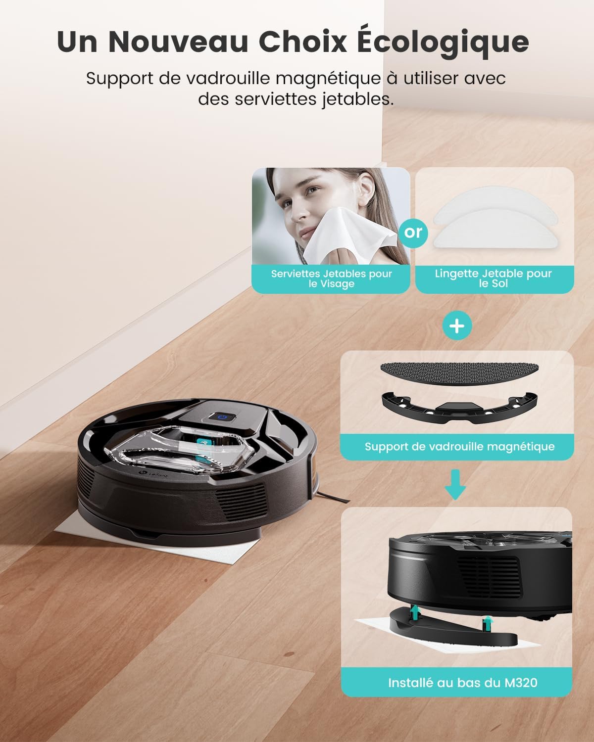 RobotClean® - L'Aspirateur Robot Ultra-Puissant qui Élimine 100% des Poils d'Animaux et Poussières
