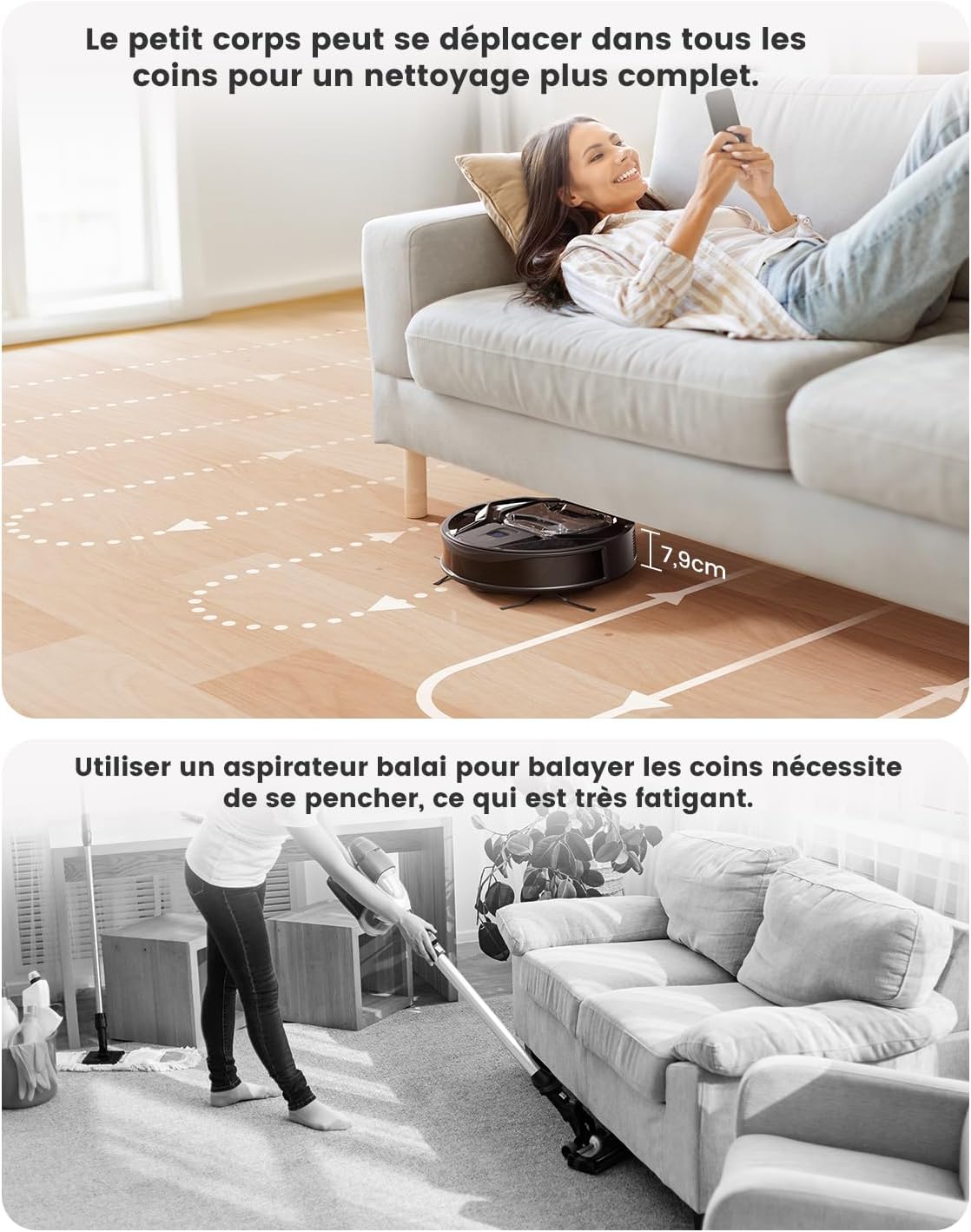 RobotClean® - L'Aspirateur Robot Ultra-Puissant qui Élimine 100% des Poils d'Animaux et Poussières