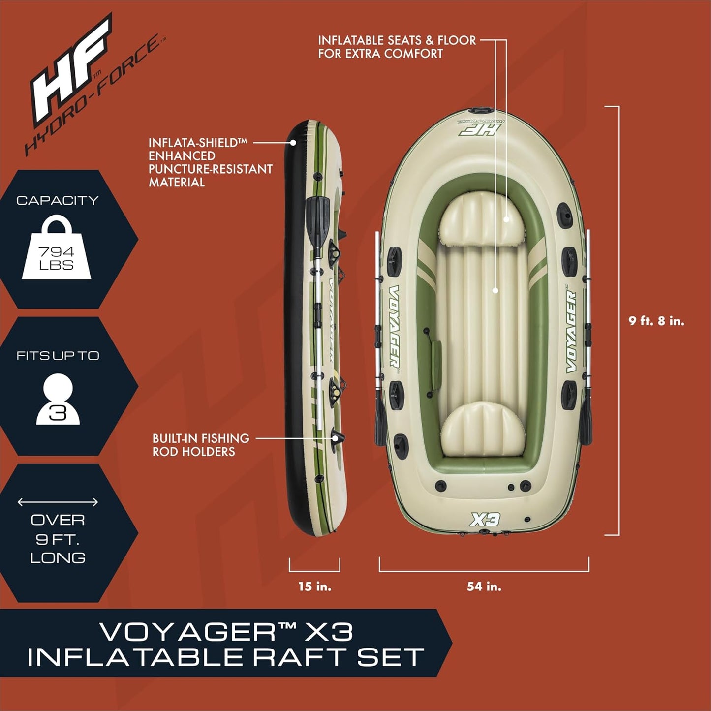 Voyager® - Bateau gonflable pour enfants et adultes