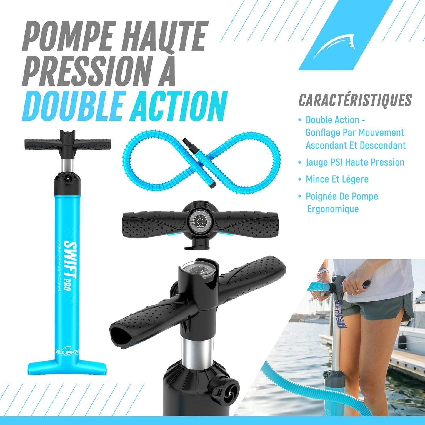 iSup® - Pack Sup avec Sac à Dos, Pagaie en Fibre de Verre et Pompe