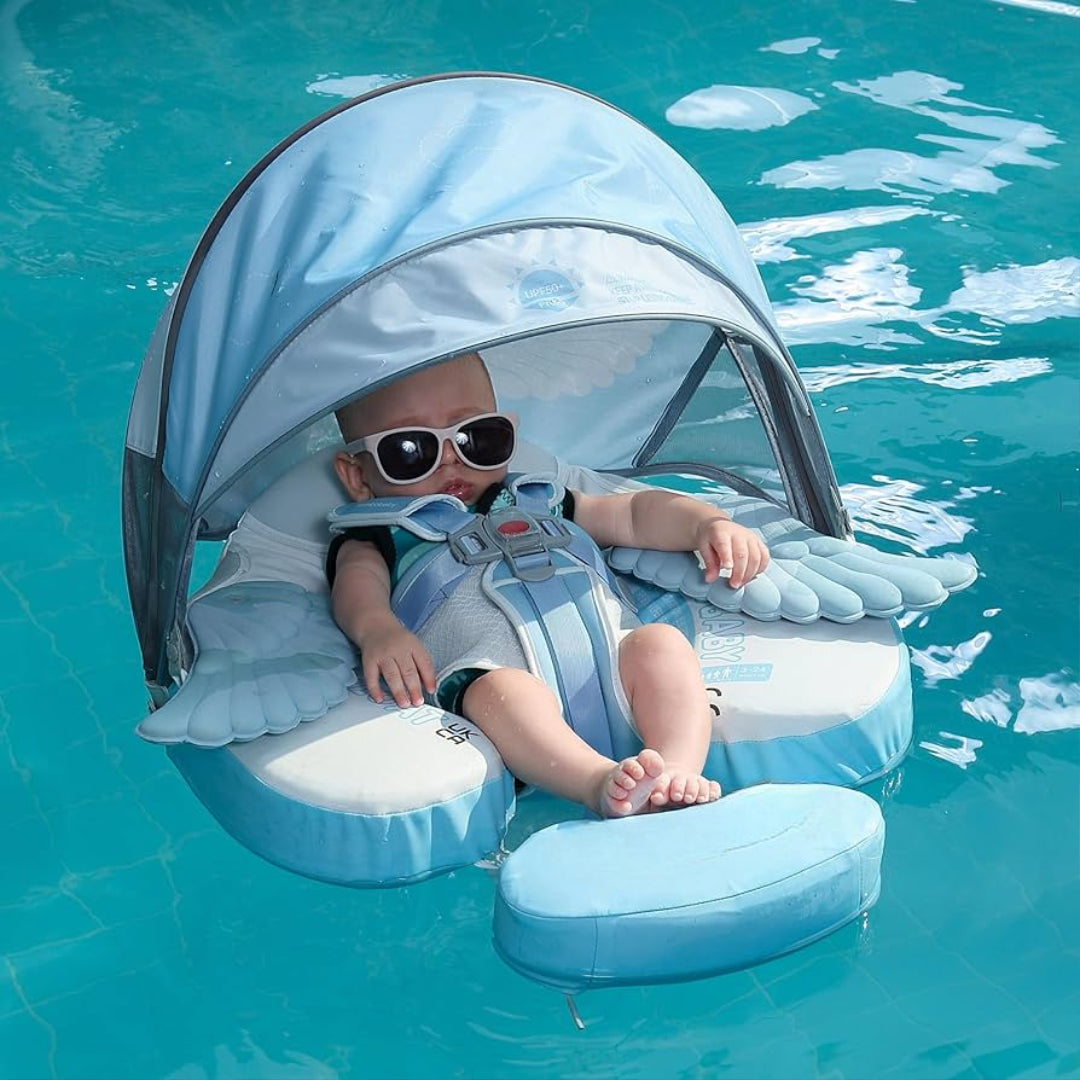 BabySun® - Flotteur de Natation pour Bébé Avec Baldaquin