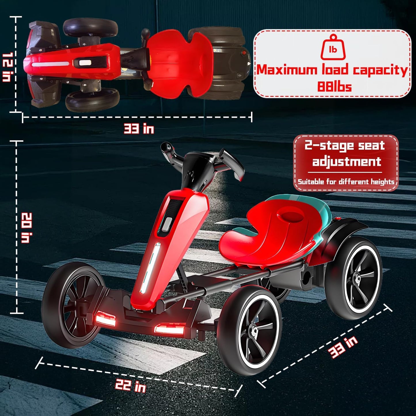 My Kart® - Go-Kart Électrique Pliable 6V pour Enfants 🌎