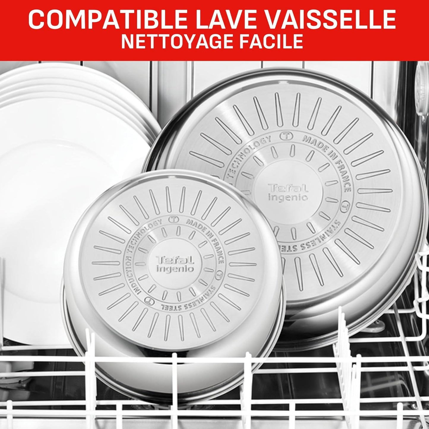 ProChefSet® - Batterie de Cuisine Indestructible en Acier Inoxydable Antiadhésive