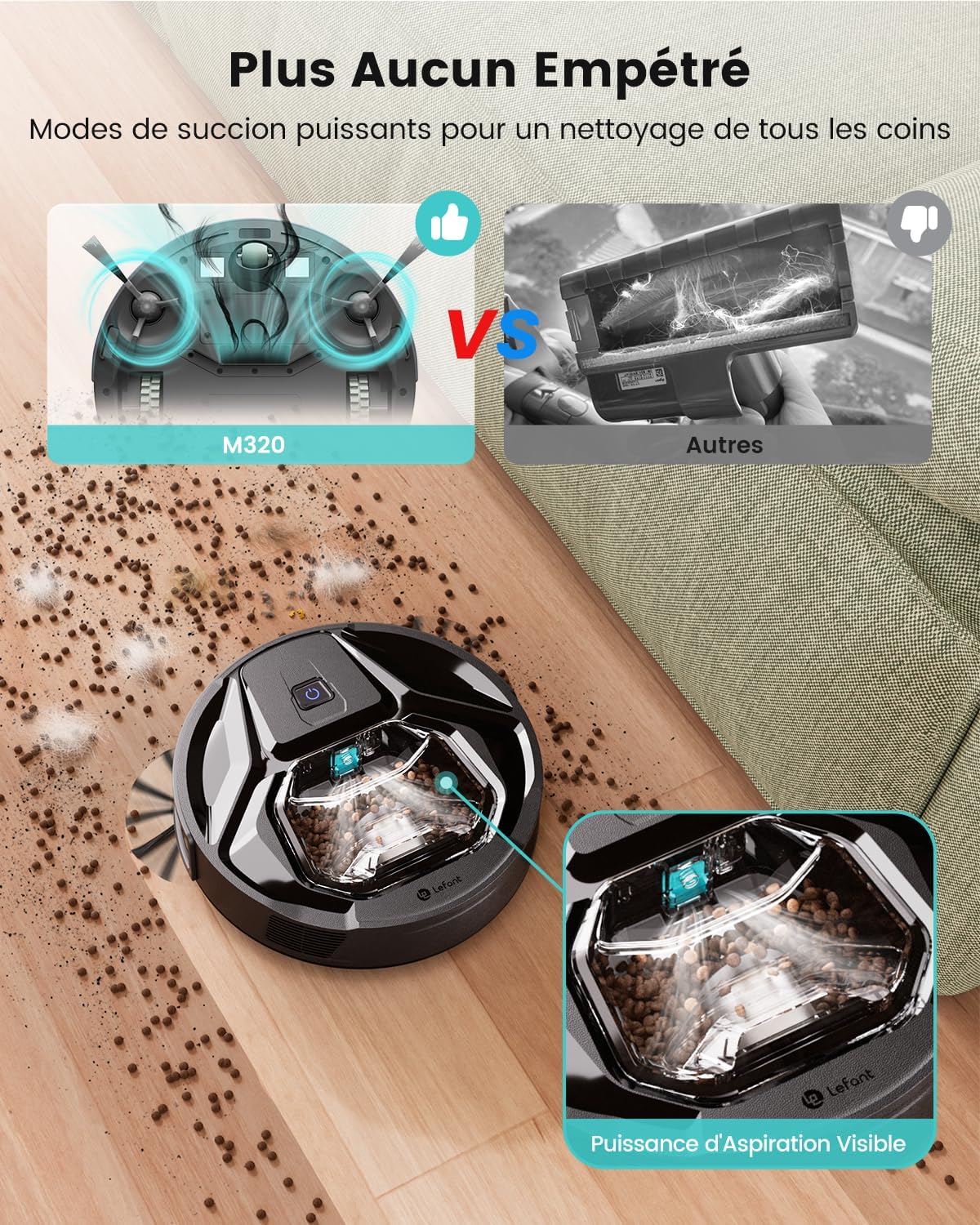 RobotClean® - L'Aspirateur Robot Ultra-Puissant qui Élimine 100% des Poils d'Animaux et Poussières