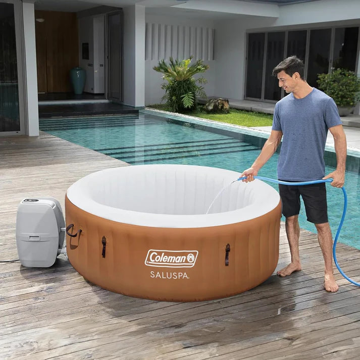 GO SPA® Coleman STR - Jacuzzi avec éclairage LED d'ambiance et jets massants à bulles