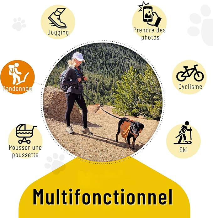 Woof Free® - La Laisse Mains Libres !