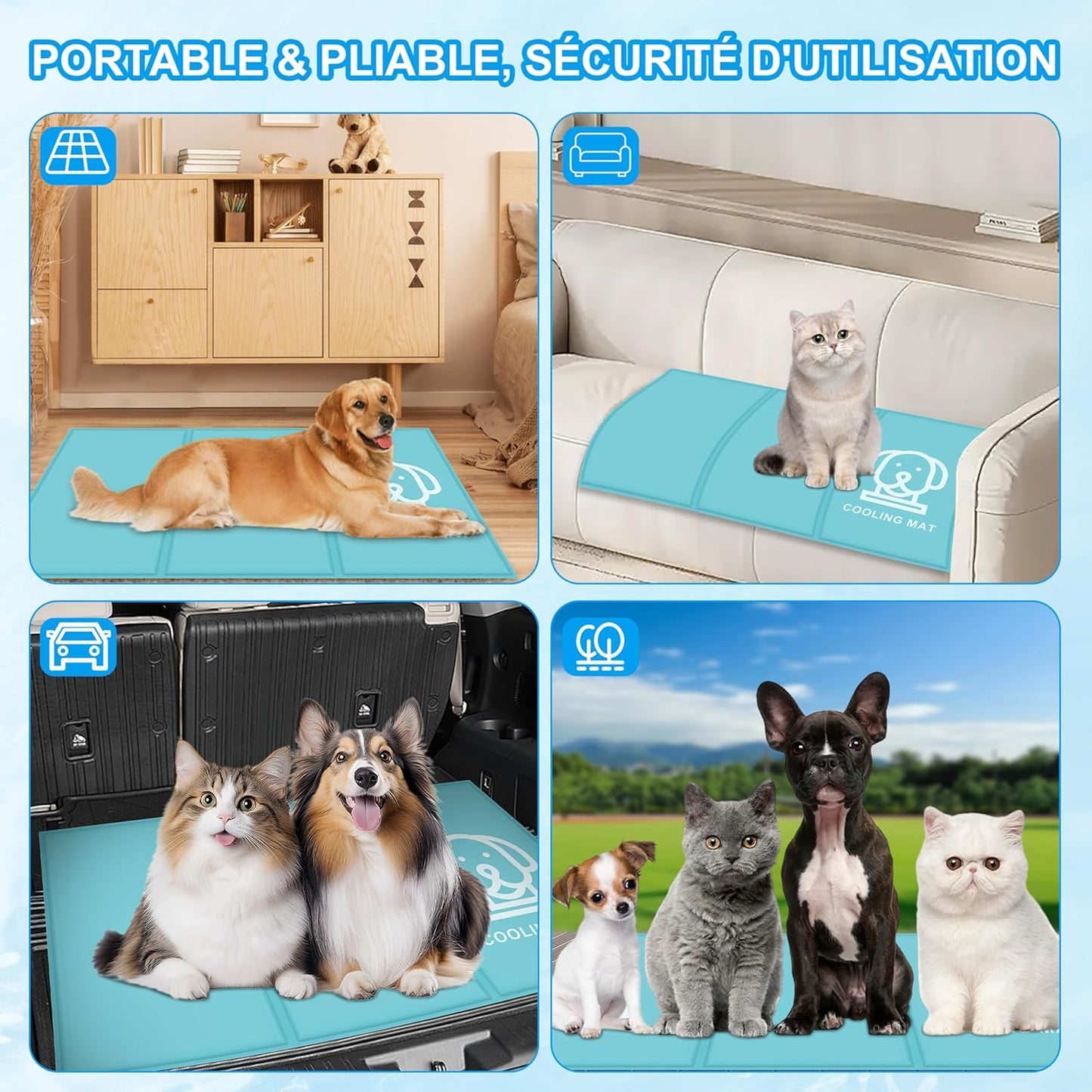 DogFreeeze® - Tapis rafraîchissant pour chien