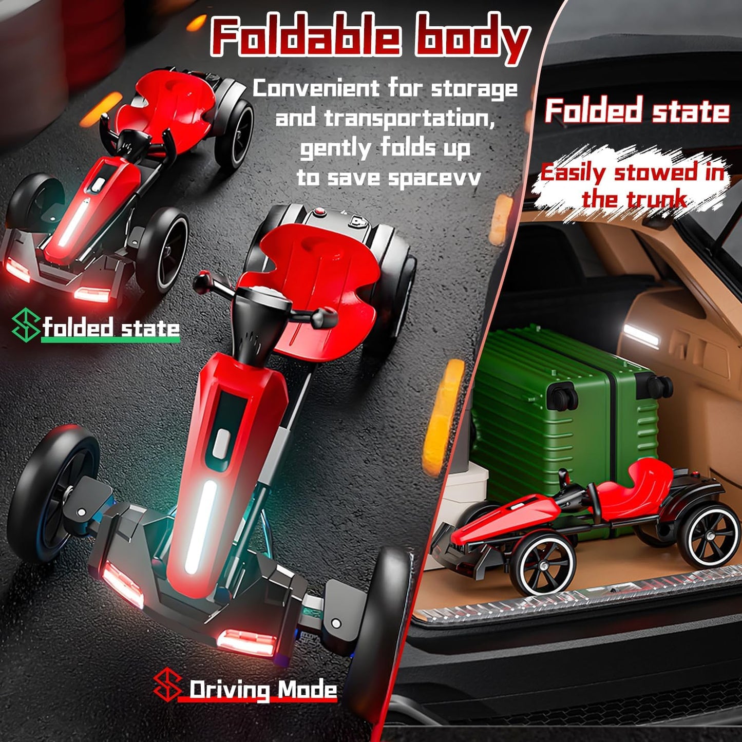 My Kart® - Go-Kart Électrique Pliable 6V pour Enfants 🌎