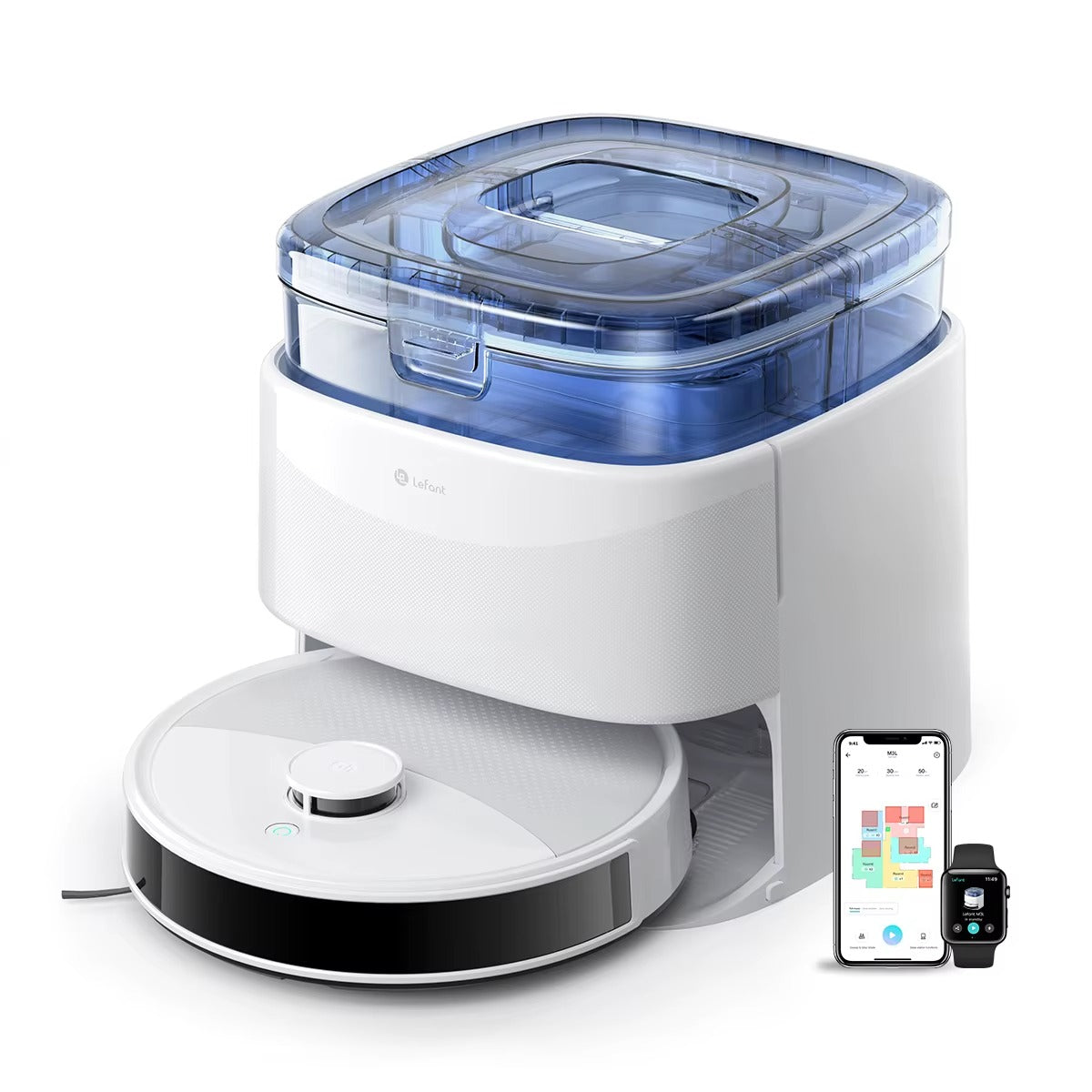 RobotClean® - L'Aspirateur Robot Ultra-Puissant qui Élimine 100% des Poils d'Animaux et Poussières 2FR
