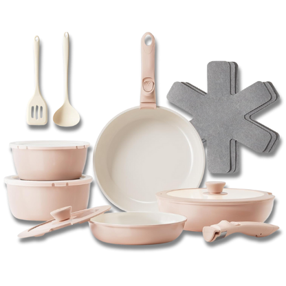 ProChefSet® - Batterie de Cuisine Indestructible en Acier Inoxydable Antiadhésive 29 FR2