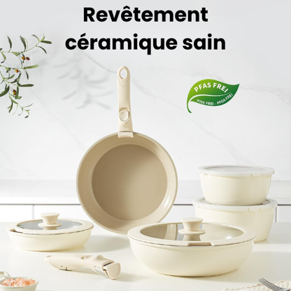 ProChefSet® - Batterie de Cuisine Indestructible en Acier Inoxydable Antiadhésive 29 FR2