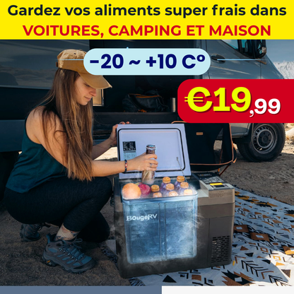 Freeze YES® - Réfrigérateur de voiture 12/24V DC et 110-240V AC