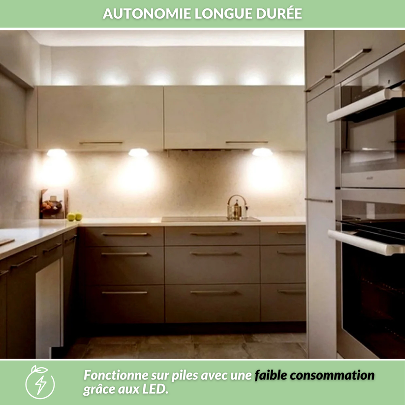 GoodLight® - Lampes LED Adhésives Sans-fil [10 pour le prix de 1]