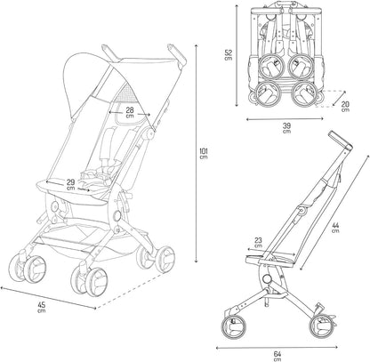 MamiGo® -  La Poussette Ultra-Légère qui se Transforme en Sac à Dos