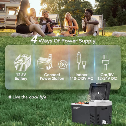 Freeze YES® - Réfrigérateur de voiture 12/24V DC et 110-240V AC