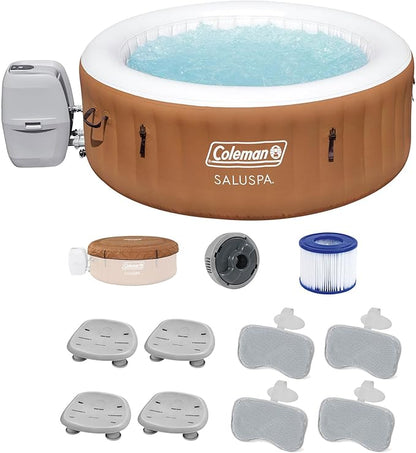 GO SPA® Coleman STR - Jacuzzi avec éclairage LED d'ambiance et jets massants à bulles