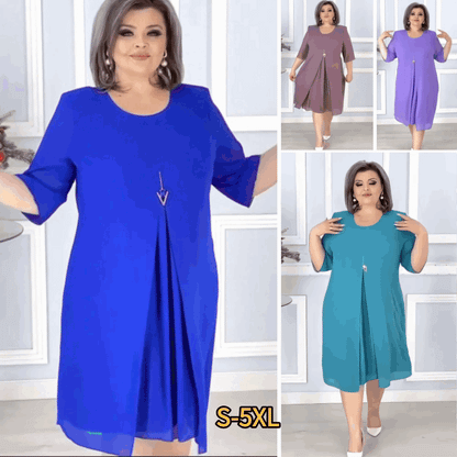 FitDress® - Robe pour femmes grandes tailles, amincissante et fraîche [Payez-en 1 et obtenez-en 2 !]