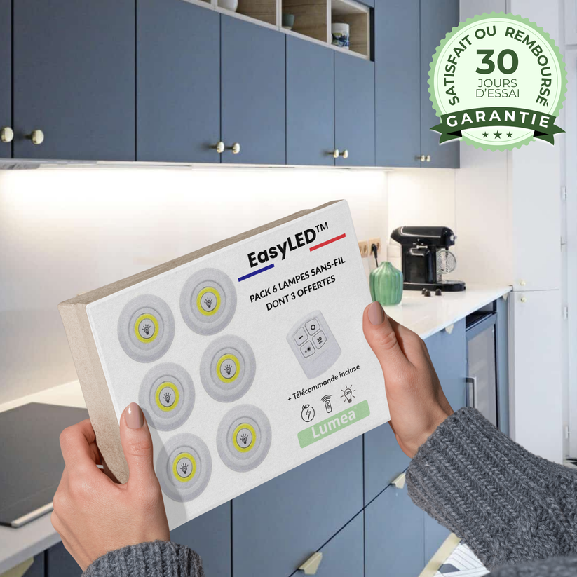 GoodLight® - Lampes LED Adhésives Sans-fil [10 pour le prix de 1]