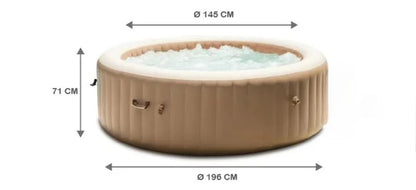GO SPA® Coleman STR - Jacuzzi avec éclairage LED d'ambiance et jets massants à bulles