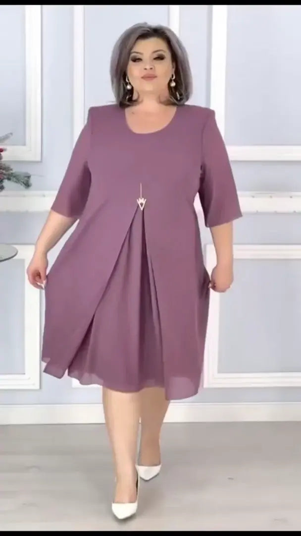 FitDress® - Robe pour femmes grandes tailles, amincissante et fraîche [Payez-en 1 et obtenez-en 2 !]