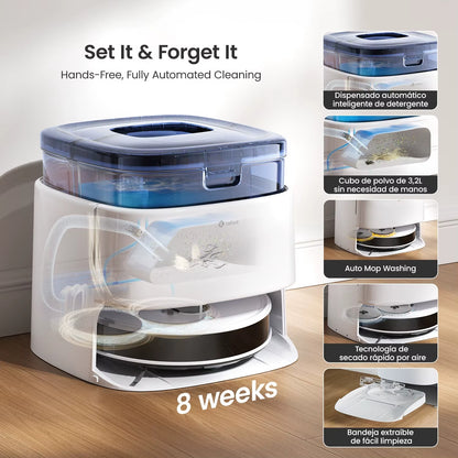 RobotClean® - L'Aspirateur Robot Ultra-Puissant qui Élimine 100% des Poils d'Animaux et Poussières 2FR